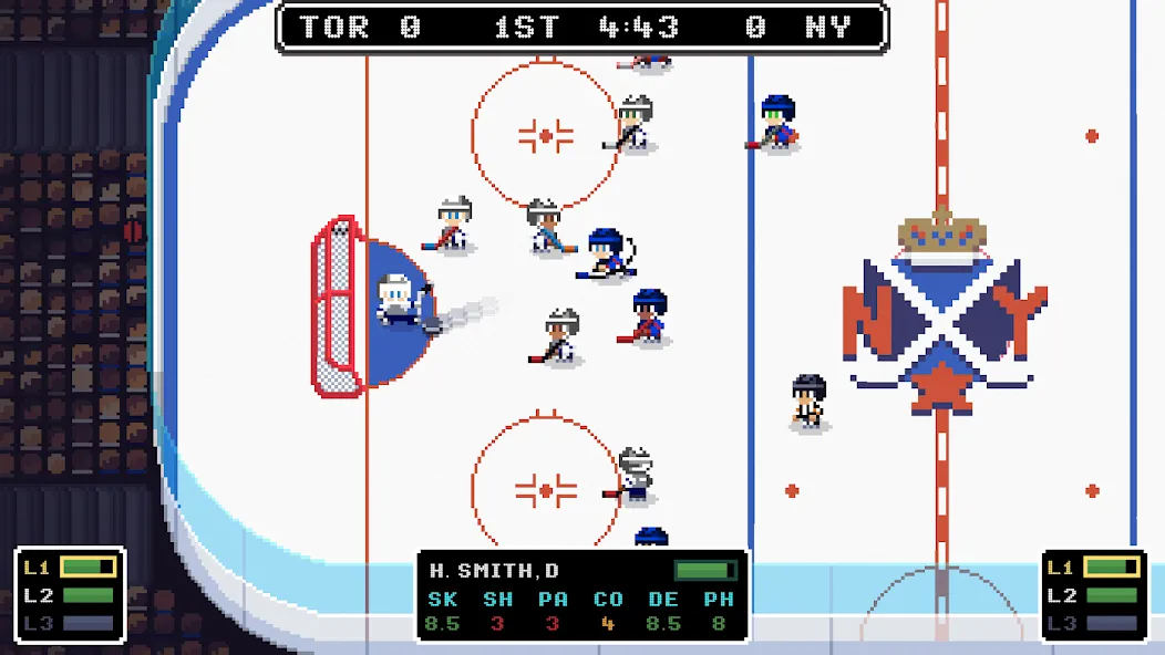 Ice League Hockey (Айс Лиг Хоккей) [МОД: Много монет, Открытые уровни и Мега MOD] Screenshot 1