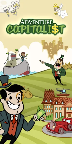 AdVenture Capitalist (ЭдВенчер Капиталист) [МОД: Меню, Бесконечные монеты и Открытые уровни] Screenshot 1
