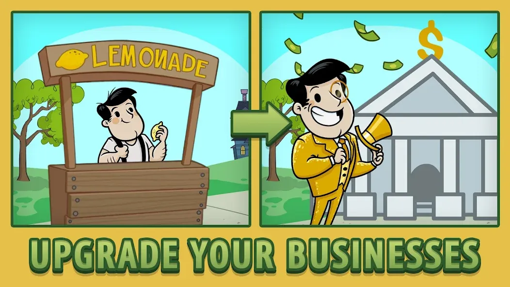 AdVenture Capitalist (ЭдВенчер Капиталист) [МОД: Меню, Бесконечные монеты и Открытые уровни] Screenshot 3