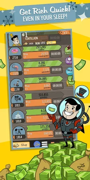 AdVenture Capitalist (ЭдВенчер Капиталист) [МОД: Меню, Бесконечные монеты и Открытые уровни] Screenshot 5