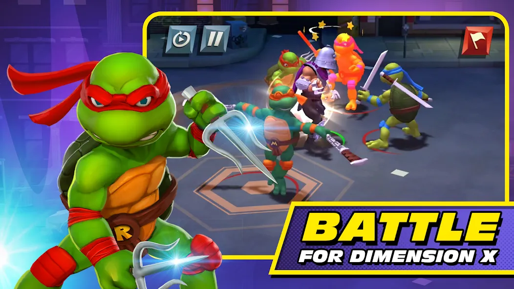 TMNT: Mutant Madness (ТМНТ) [МОД: Все открыто, Дополнительные деньги и Меню MOD] Screenshot 1