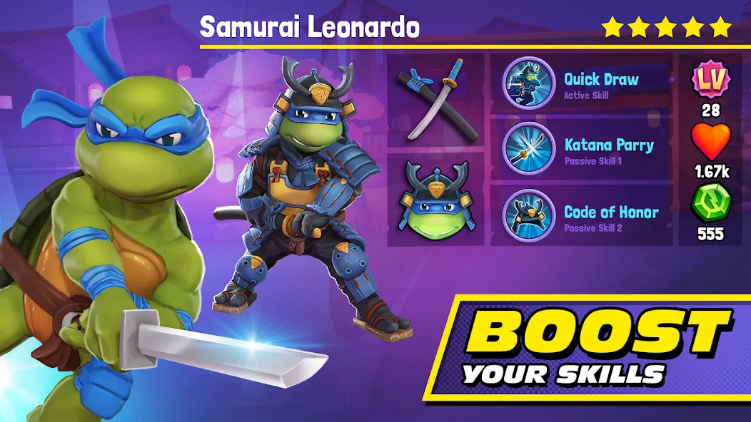 TMNT: Mutant Madness (ТМНТ) [МОД: Все открыто, Дополнительные деньги и Меню MOD] Screenshot 2