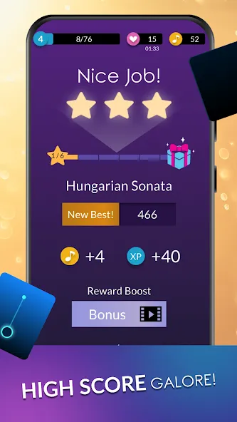 Piano Dream: Tap Piano Tiles 3 (Пиано Дрим) [МОД: Много монет, Открытые уровни и Мега MOD] Screenshot 4