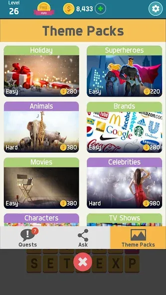 Pictoword: Fun Brain Word Game (Пиктоворд) [МОД: Все открыто, Дополнительные деньги и Меню MOD] Screenshot 5