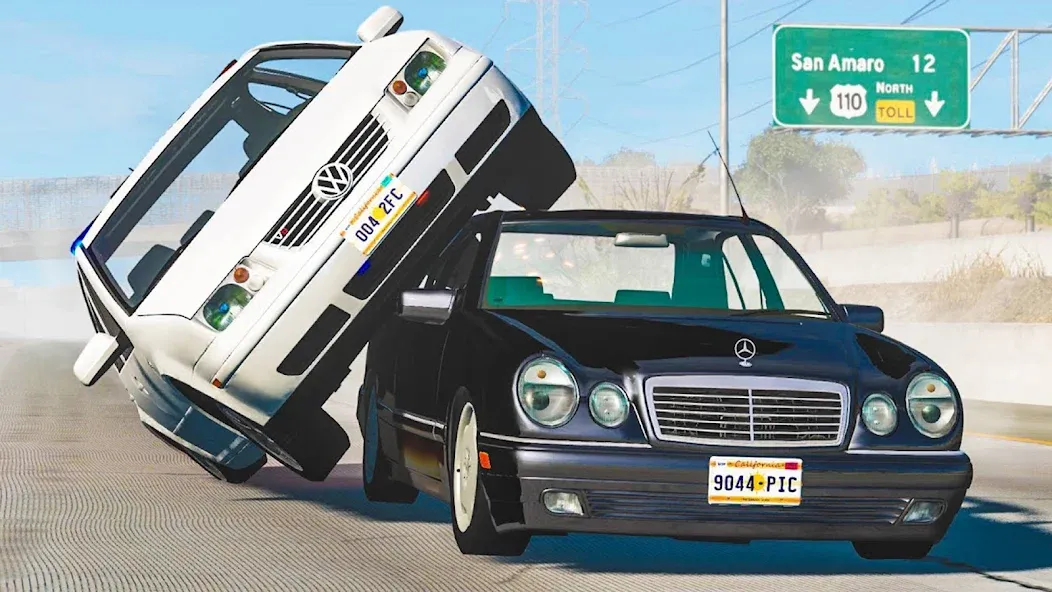 Realistic Car Crash Simulator (Реалистичный симулятор автокатастроф) [МОД: Много монет, Открытые уровни и Мега MOD] Screenshot 2