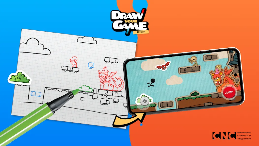 Draw Your Game Infinite [МОД: Меню, Бесконечные монеты и Открытые уровни] Screenshot 1