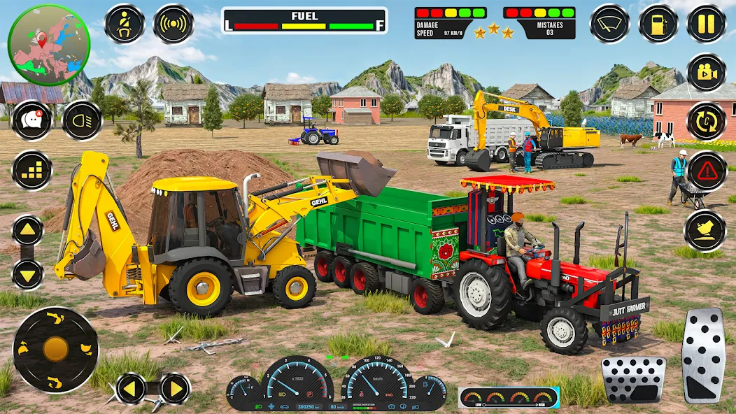 Real JCB Construction Games 3D [МОД: Меню, Бесконечные монеты и Открытые уровни] Screenshot 4