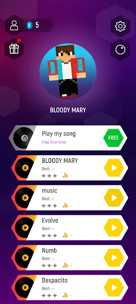 Компот-kompot Dance Tiles Hop [MOD: Все разблокировано] - Скриншот 1