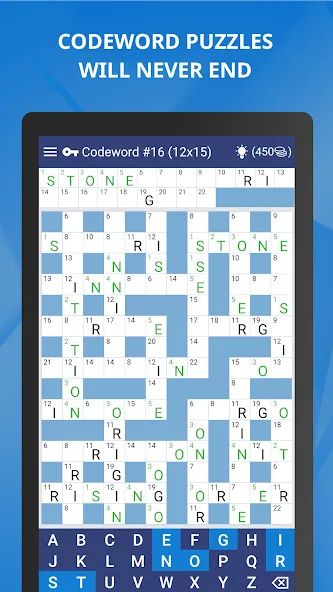 Keywords — Codeword Puzzle [МОД: Бесконечные деньги, Монеты и Мега MOD] Screenshot 2