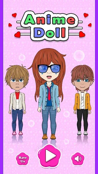 Anime Doll Designer (Аниме Кукольный Дизайнер) [МОД: Деньги, Монеты и Меню MOD] Screenshot 1