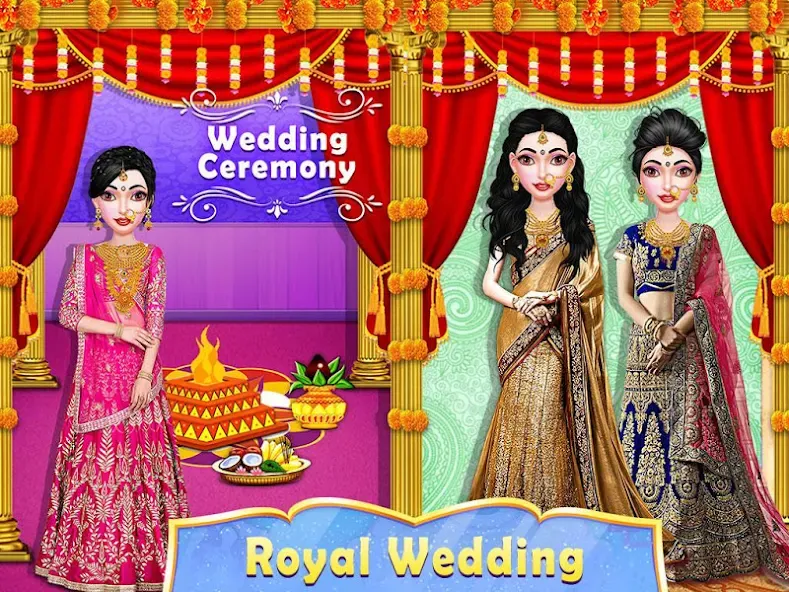 Wedding Fashion Indian 2024 (Стилист моды индийской свадьбы) [МОД: Деньги, Монеты и Меню MOD] Screenshot 2