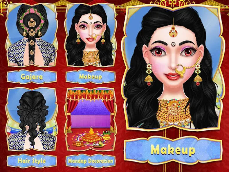 Wedding Fashion Indian 2024 (Стилист моды индийской свадьбы) [МОД: Деньги, Монеты и Меню MOD] Screenshot 5