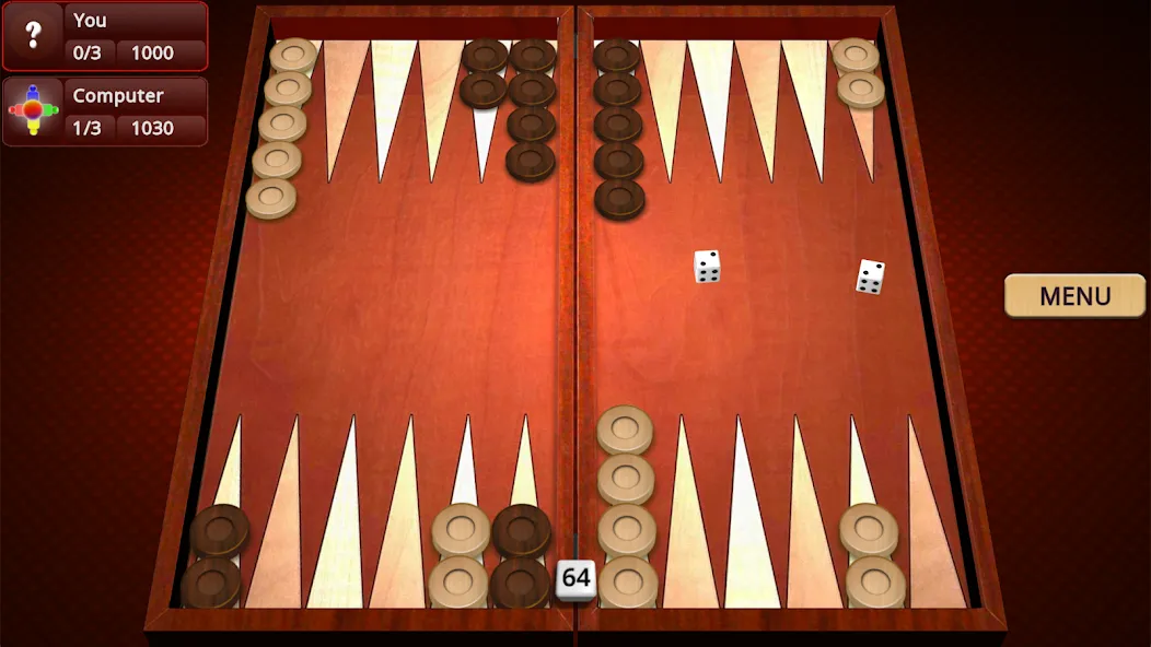 Backgammon Mighty [MOD: Mega Mod/Меню] - Скриншот 1