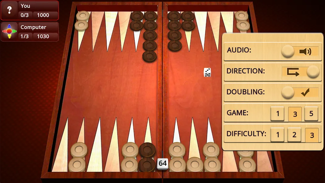 Backgammon Mighty [MOD: Mega Mod/Меню] - Скриншот 3