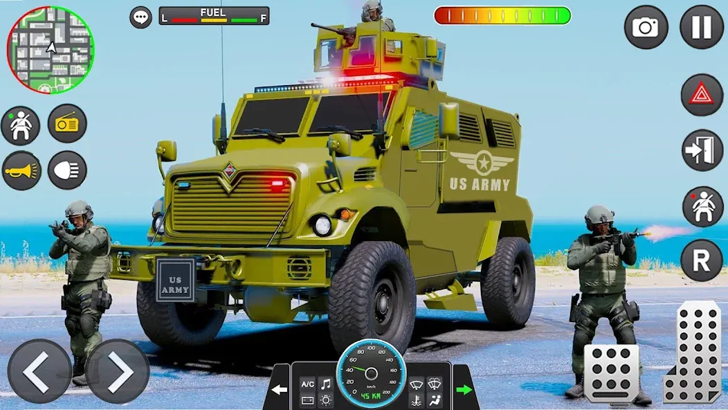 Army Vehicle Cargo Transport (Армейский транспорт грузовых автомобилей) [МОД: Деньги, Монеты и Меню MOD] Screenshot 1