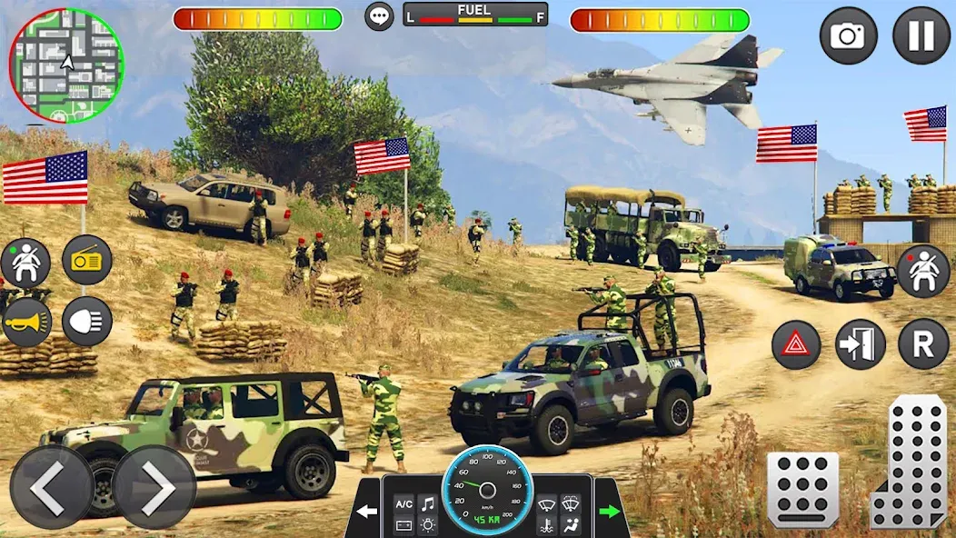 Army Vehicle Cargo Transport (Армейский транспорт грузовых автомобилей) [МОД: Деньги, Монеты и Меню MOD] Screenshot 2