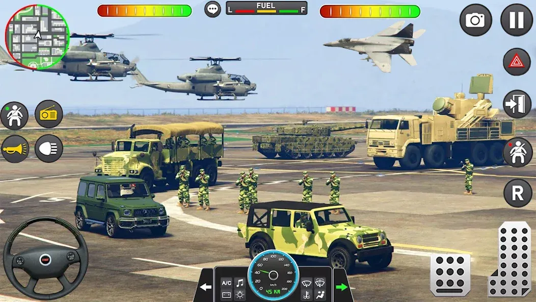 Army Vehicle Cargo Transport (Армейский транспорт грузовых автомобилей) [МОД: Деньги, Монеты и Меню MOD] Screenshot 4