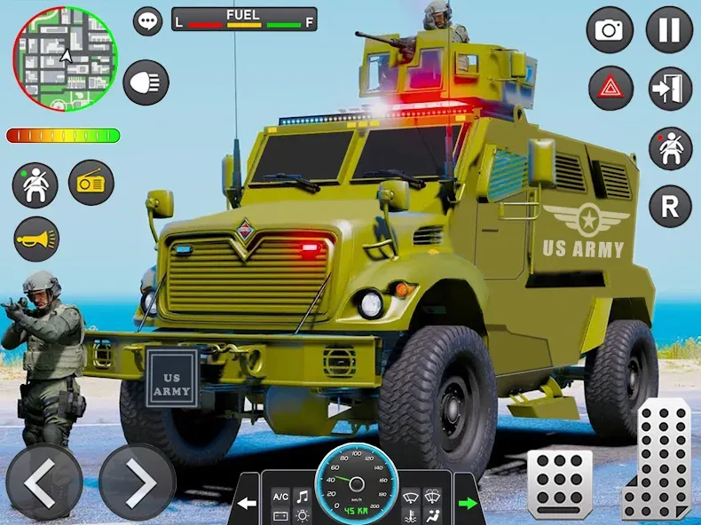 Army Vehicle Cargo Transport (Армейский транспорт грузовых автомобилей) [МОД: Деньги, Монеты и Меню MOD] Screenshot 5