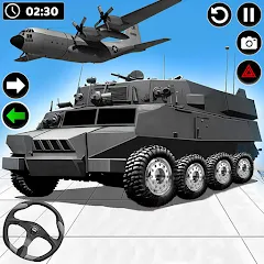 Скачать Army Vehicle Cargo Transport (Армейский транспорт грузовых автомобилей) [МОД: Деньги, Монеты и Меню MOD] | Взлом Army Vehicle Cargo Transport на Андроид