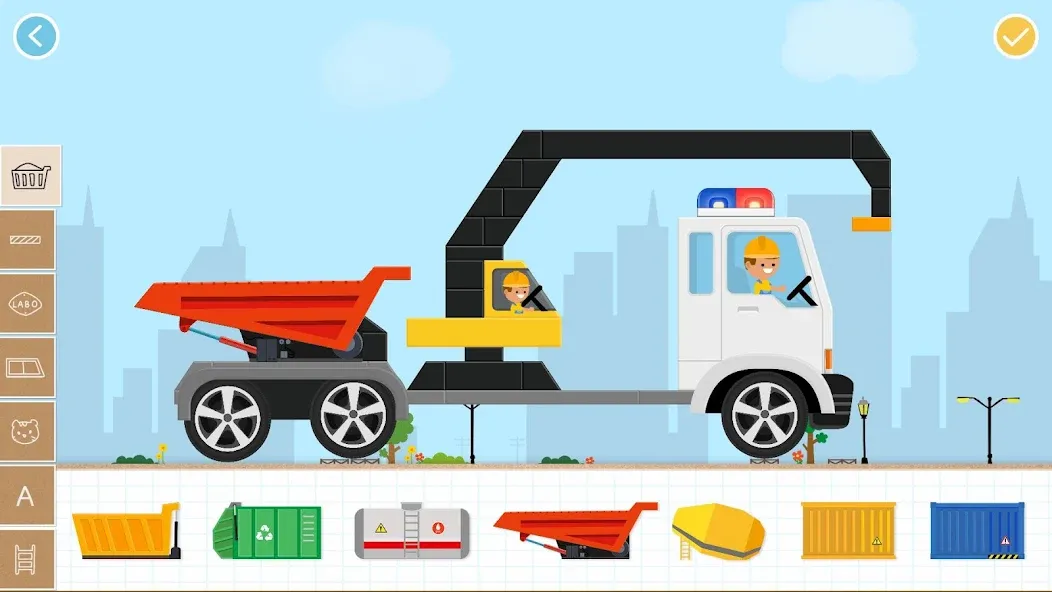 Labo Brick Car 2 Game for Kids (Лабо) [МОД: Много монет, Открытые уровни и Мега MOD] Screenshot 1