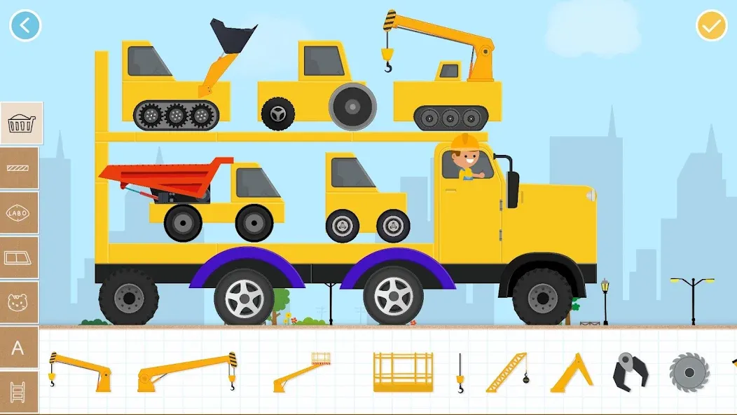 Labo Brick Car 2 Game for Kids (Лабо) [МОД: Много монет, Открытые уровни и Мега MOD] Screenshot 2