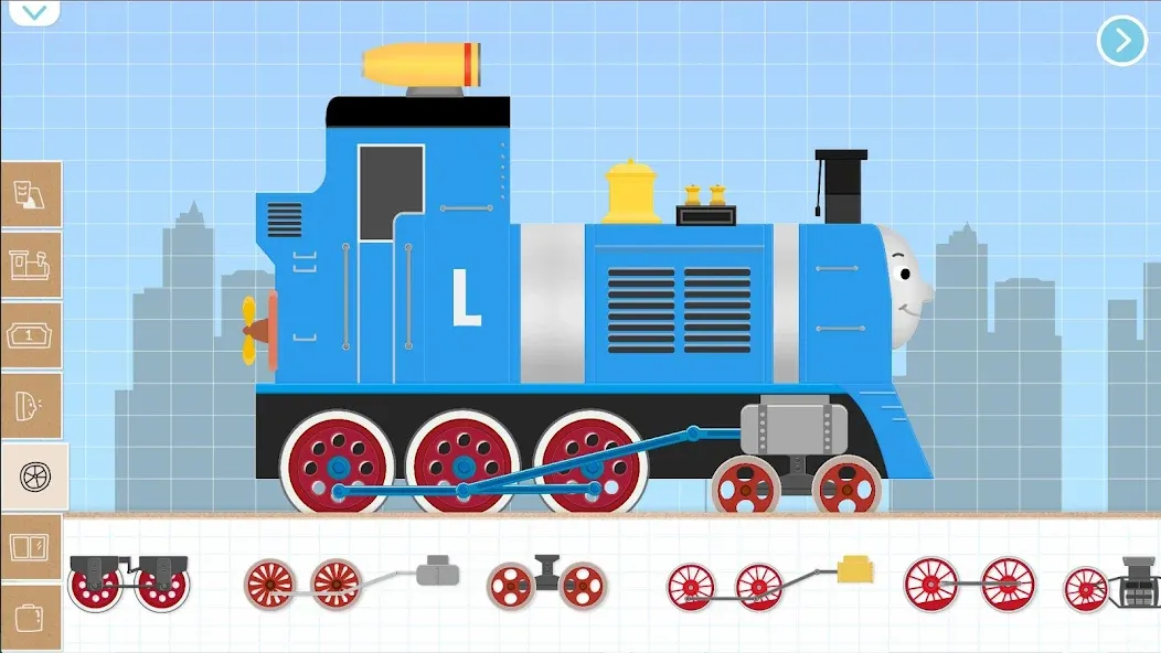 Labo Brick Train Game For Kids [МОД: Меню, Бесконечные монеты и Открытые уровни] Screenshot 1