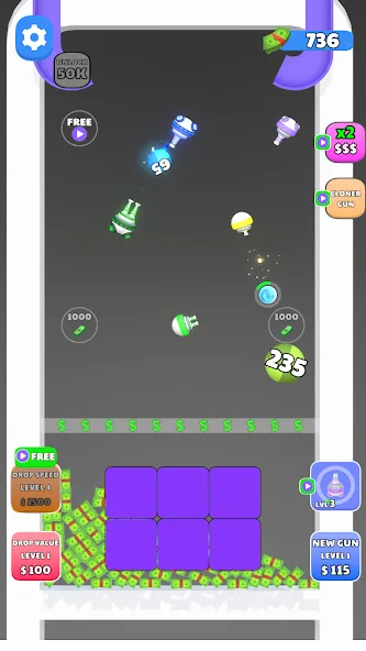 Guns and Bounce (Ганз энд Баунс) [МОД: Деньги, Монеты и Меню MOD] Screenshot 1