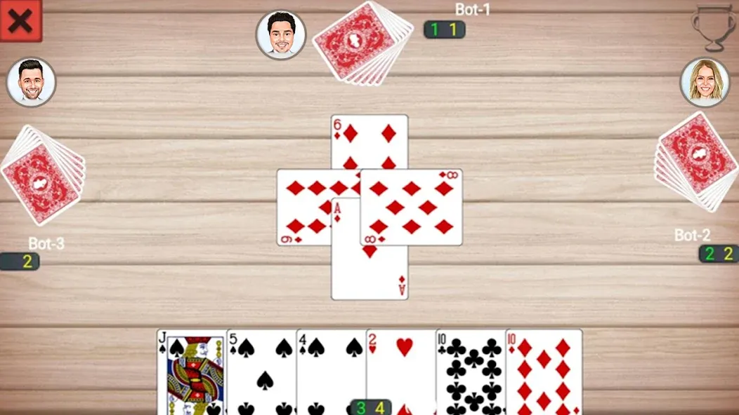 Callbreak Prince: Card Game (Каллбрейк Принц) [МОД: Деньги, Монеты и Меню MOD] Screenshot 4