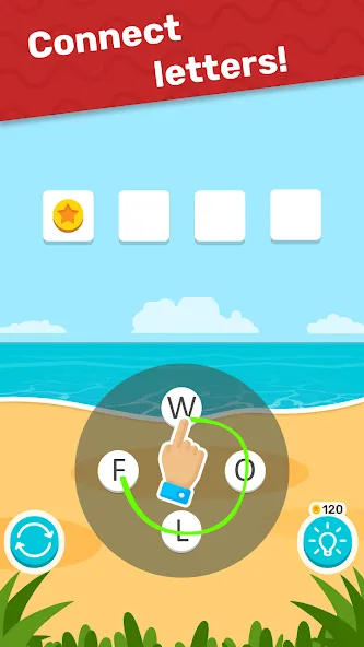 Word Weekend Letters & Worlds (Уикенд Слово) [МОД: Все открыто, Дополнительные деньги и Меню MOD] Screenshot 1
