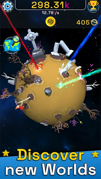 Planet Evolution: Idle Clicker (Планета Эволюция) [МОД: Все открыто, Дополнительные деньги и Меню MOD] Screenshot 2