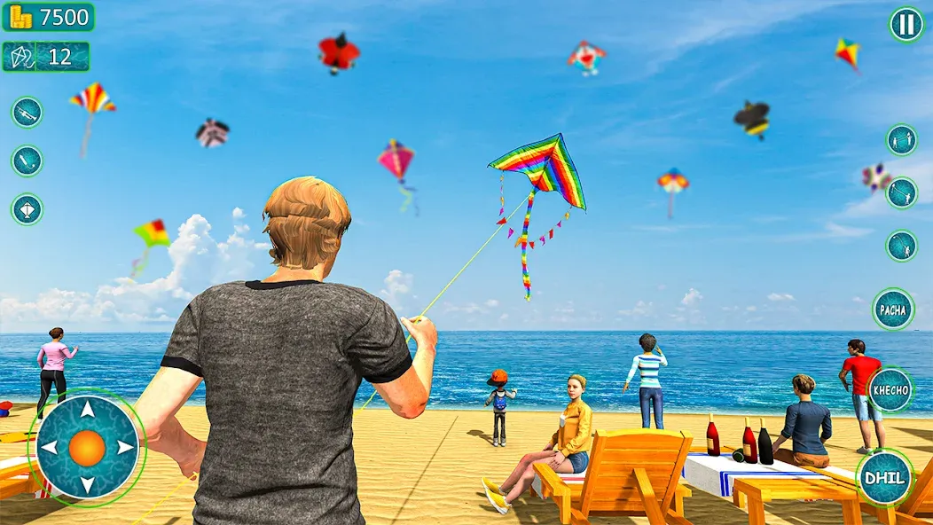 Kite Basant: Kite Flying Games [МОД: Все открыто, Дополнительные деньги и Меню MOD] Screenshot 1