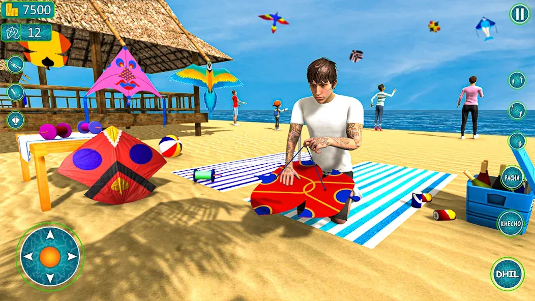 Kite Basant: Kite Flying Games [МОД: Все открыто, Дополнительные деньги и Меню MOD] Screenshot 2
