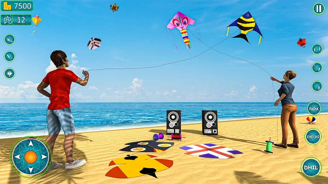 Kite Basant: Kite Flying Games [МОД: Все открыто, Дополнительные деньги и Меню MOD] Screenshot 3
