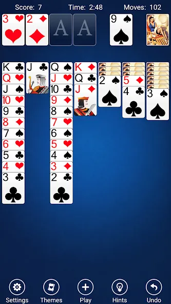 Solitaire [МОД: Много денег, Монет и Все открыто] Screenshot 3