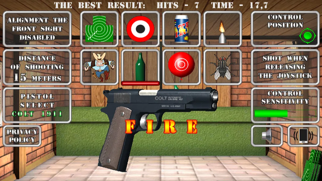 Pistol shooting. Desert Eagle (Пистолет стрельбы симулятор) [МОД: Деньги, Монеты и Меню MOD] Screenshot 2