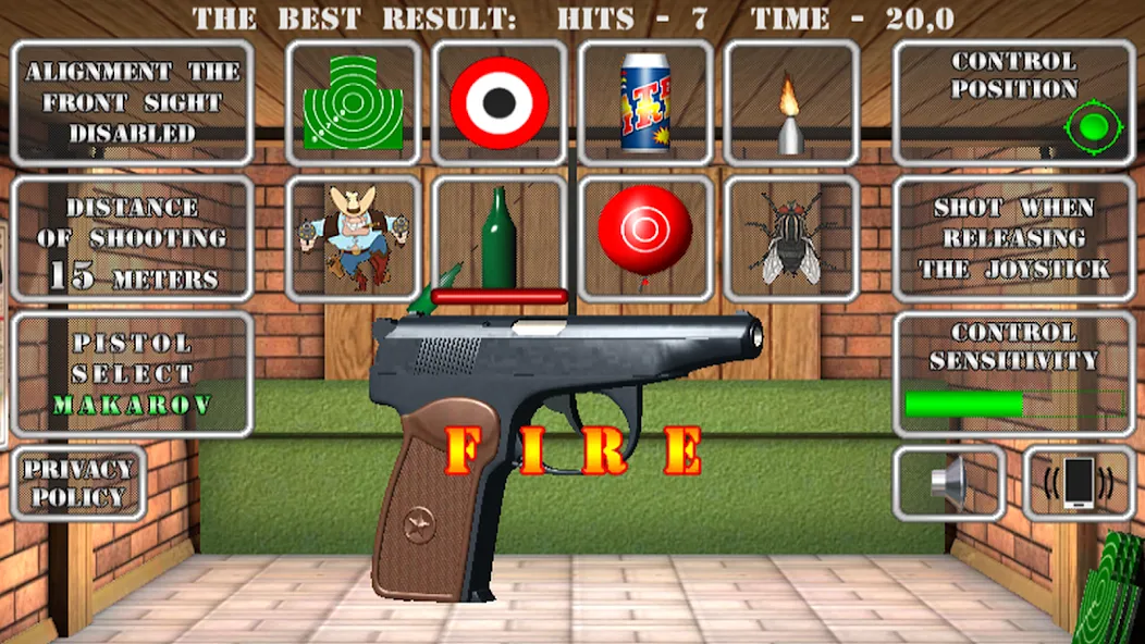 Pistol shooting. Desert Eagle (Пистолет стрельбы симулятор) [МОД: Деньги, Монеты и Меню MOD] Screenshot 4
