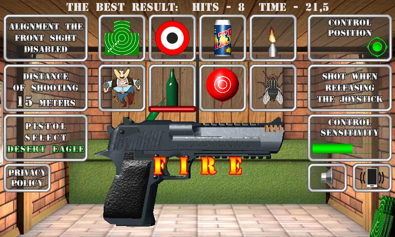 Pistol shooting. Desert Eagle (Пистолет стрельбы симулятор) [МОД: Деньги, Монеты и Меню MOD] Screenshot 5