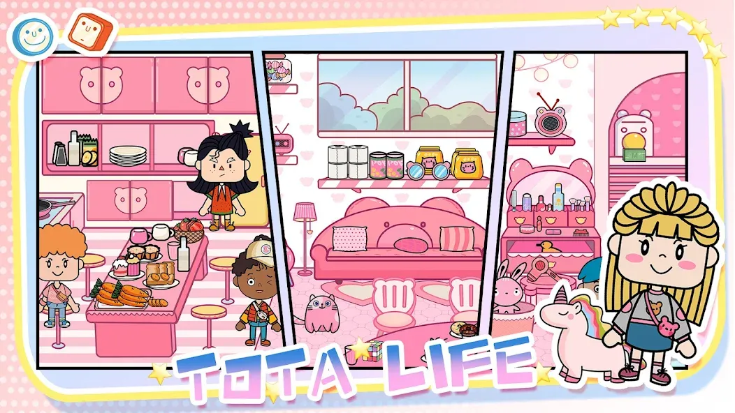 Tota Life: Parent-kid Suite (Тота Лайф) [МОД: Меню, Бесконечные монеты и Открытые уровни] Screenshot 2