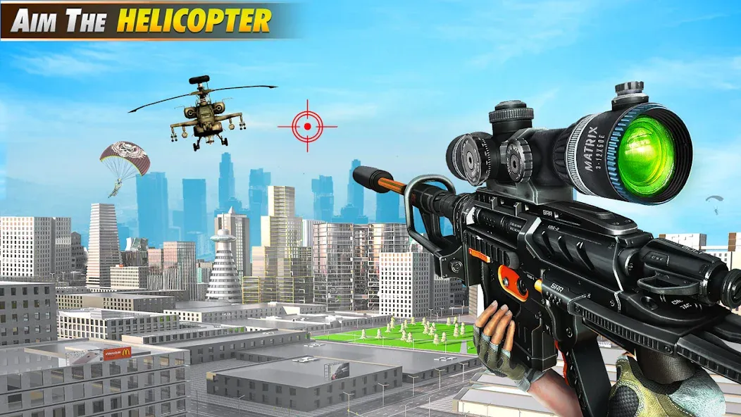 Sniper Shooter Mission Games [МОД: Много денег, Монет и Все открыто] Screenshot 1