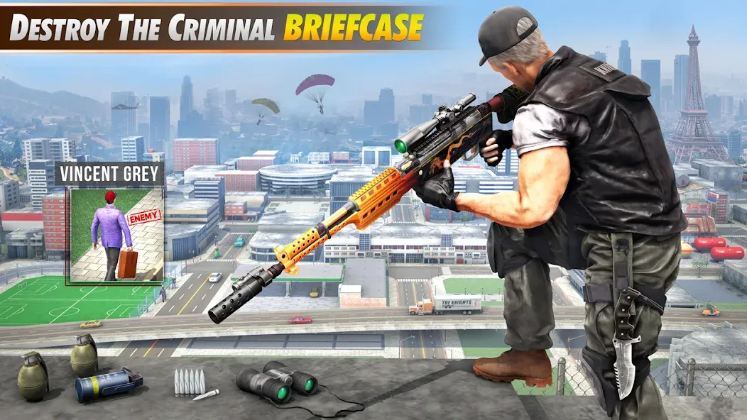 Sniper Shooter Mission Games [МОД: Много денег, Монет и Все открыто] Screenshot 3