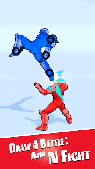 Draw 4 Battle: Aim N Fight (Драв 4 Баттл) [МОД: Много монет, Открытые уровни и Мега MOD] Screenshot 3