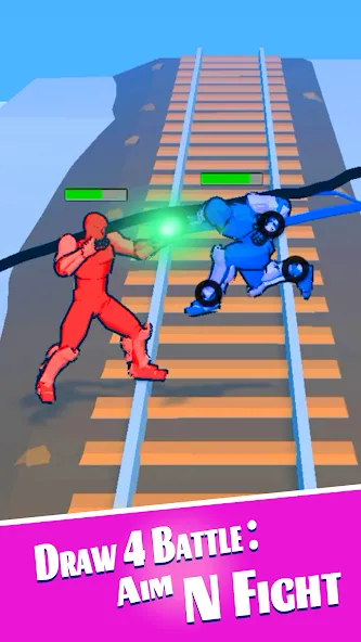 Draw 4 Battle: Aim N Fight (Драв 4 Баттл) [МОД: Много монет, Открытые уровни и Мега MOD] Screenshot 4