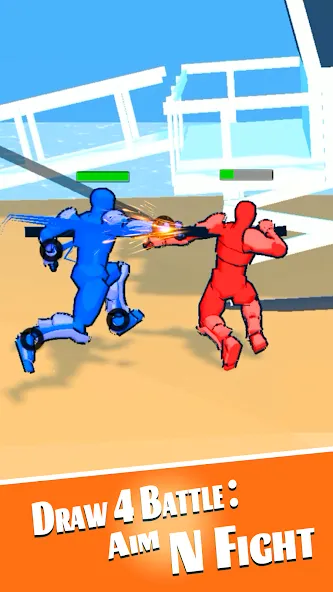 Draw 4 Battle: Aim N Fight (Драв 4 Баттл) [МОД: Много монет, Открытые уровни и Мега MOD] Screenshot 5