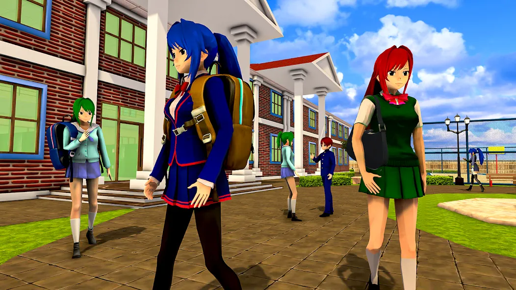 Anime High School Girl Life 24 (Аниме жизнь школьной девушки 24) [МОД: Много монет, Открытые уровни и Мега MOD] Screenshot 3