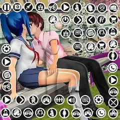 Скачать Anime High School Girl Life 24 (Аниме жизнь школьной девушки 24) [МОД: Много монет, Открытые уровни и Мега MOD] | Взлом Anime High School Girl Life 24 на Андроид