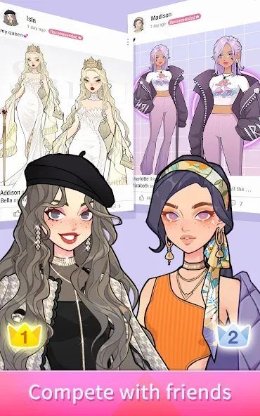 SuitU: Fashion Avatar Dress Up (уитУ) [МОД: Деньги, Монеты и Меню MOD] Screenshot 5