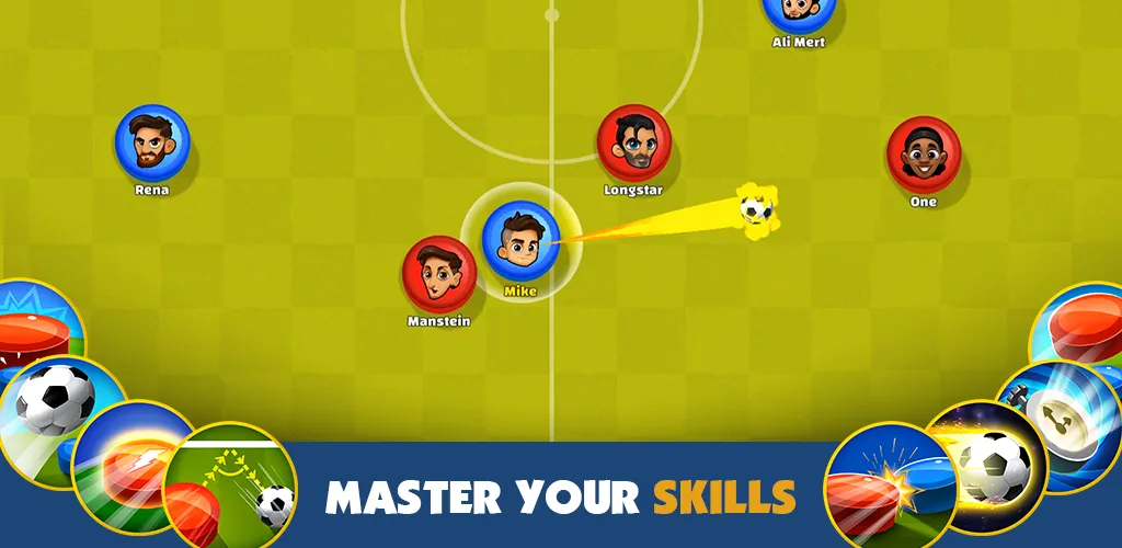 Super Soccer 3v3 (Online) (упер футбол 3 на 3) [МОД: Бесконечные деньги, Монеты и Мега MOD] Screenshot 2