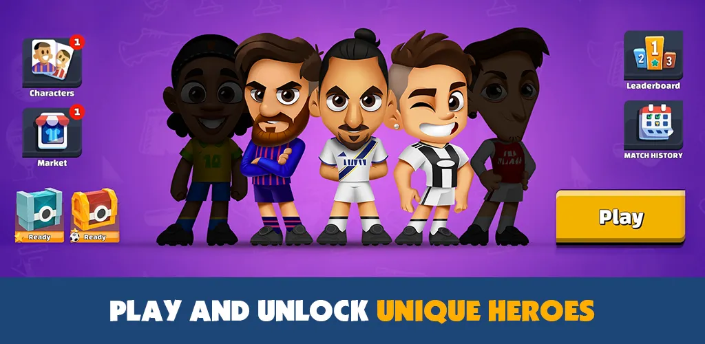 Super Soccer 3v3 (Online) (упер футбол 3 на 3) [МОД: Бесконечные деньги, Монеты и Мега MOD] Screenshot 3