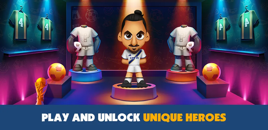 Super Soccer 3v3 (Online) (упер футбол 3 на 3) [МОД: Бесконечные деньги, Монеты и Мега MOD] Screenshot 4