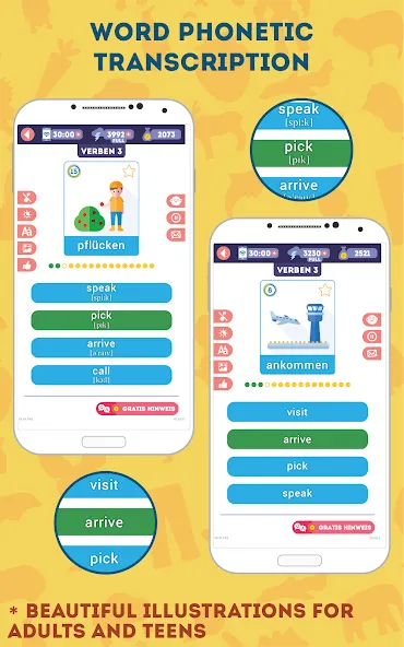 English for Beginners: LinDuo [МОД: Меню, Бесконечные монеты и Открытые уровни] Screenshot 5